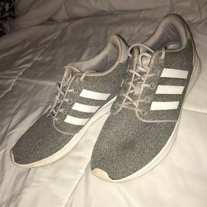 Grey adidas tennis shoes
